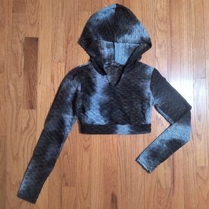 Special One Los Angeles Cropped Tie Dye Hoodie, Women's Small, Blue